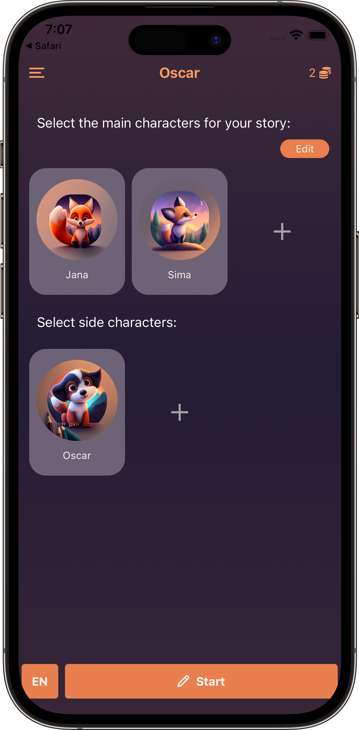 Oscar Stories screenshot